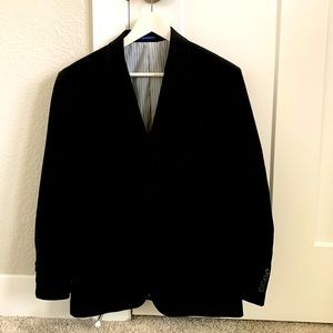 Black suit blazer from Stanford
